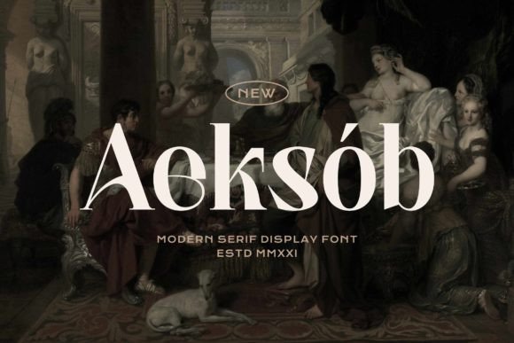 Aeksob: A Modern Serif Font for Creative Projects
