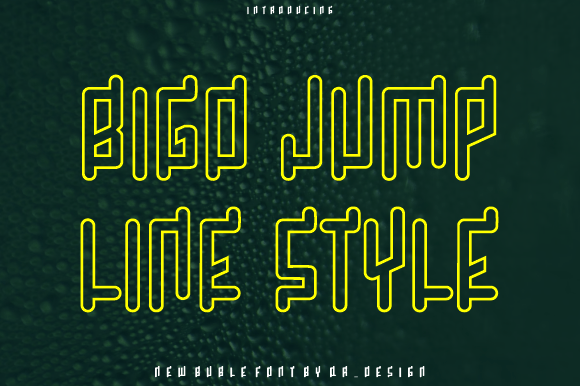 Bigo Jump Line – The Bold Font for Modern Branding