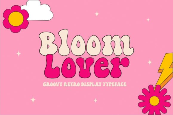 Bloom Lover: A Bold, Playful Font for Modern Retro Design