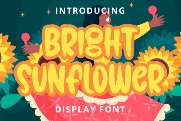 Bright Sunflower: A Playful Font for Creative Projects