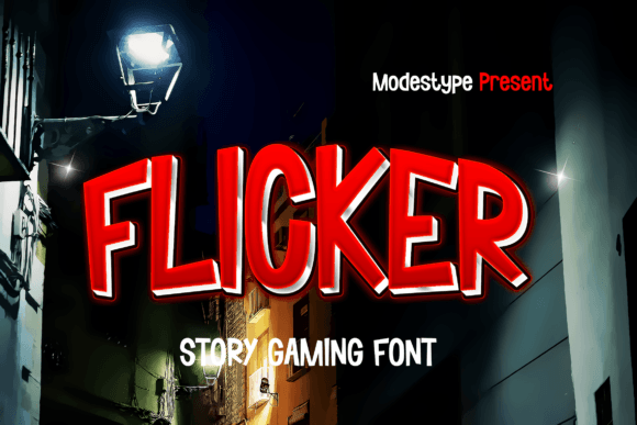 Flicker – Story Gaming Font