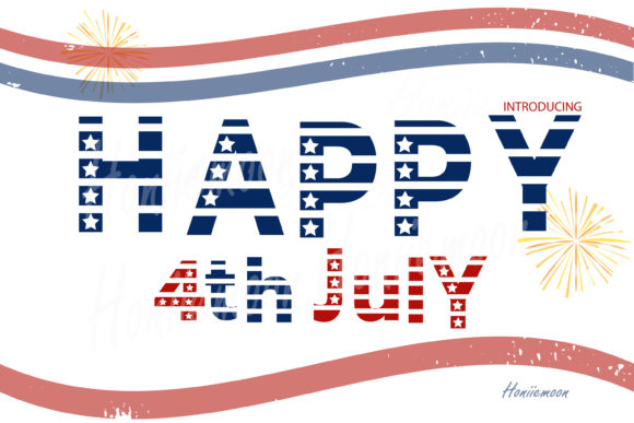 Happy 4th July: A Vibrant Display Font for Creative Expression