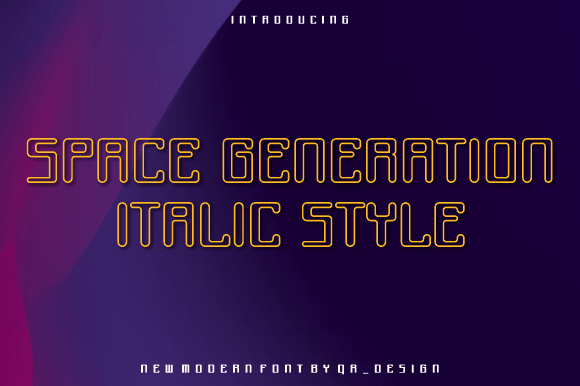 Space Generation: A Bold and Authentic Display Font for Modern Design