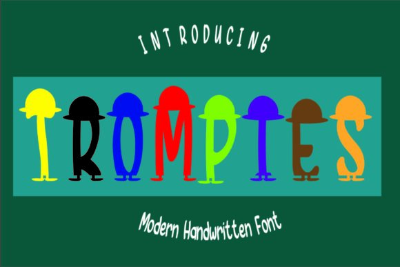 Trompies: A Unique Display Font for Creative Projects