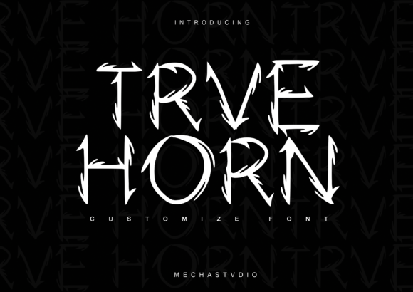 True Horn: A Bold, Eye-Catching Display Font for Modern Design